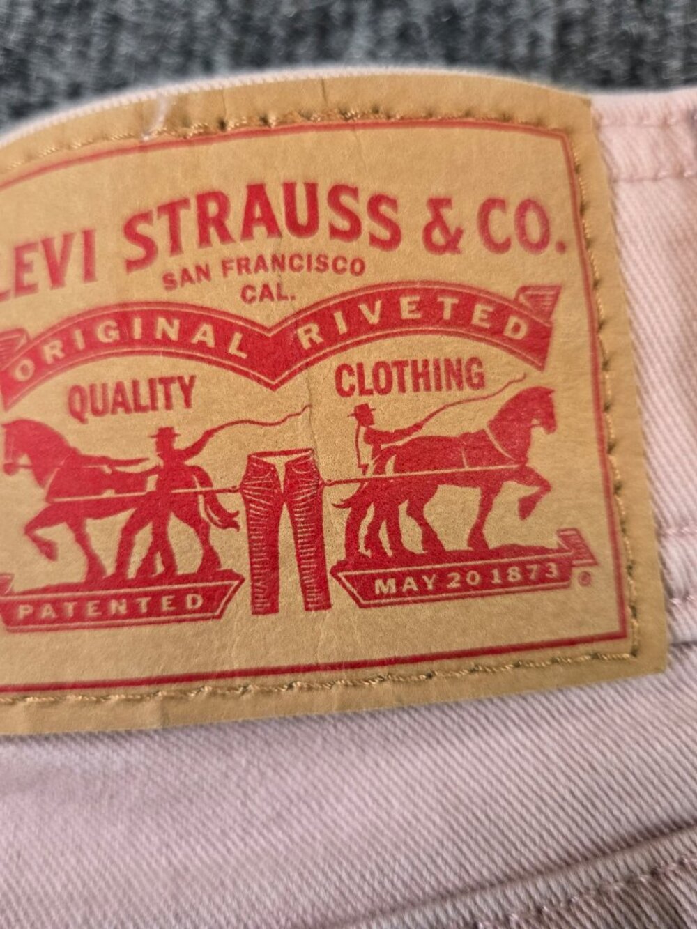 Levi’s 726 Flare Jeans Womens 29x32 Pink Blush High Rise Stretch Denim - Picture 13 of 16